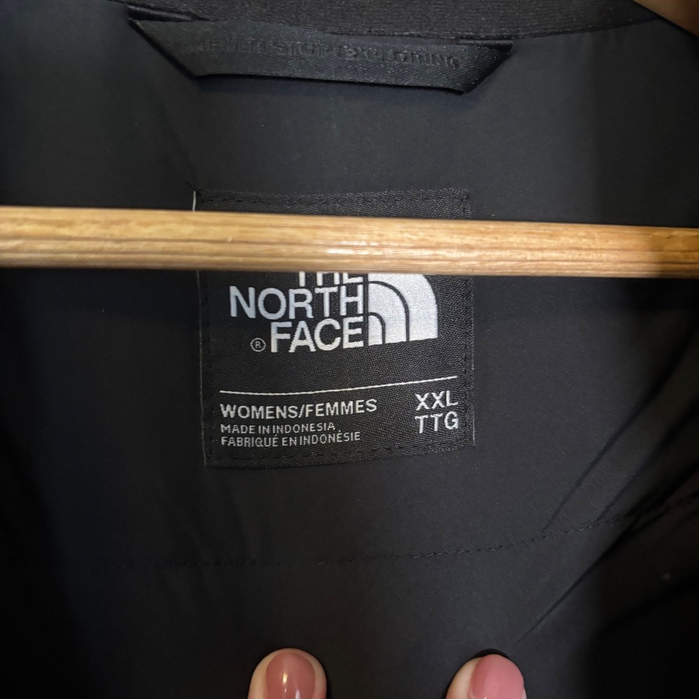 The North Face Womens Arctic Down Parka Black Faux Fur XXL 50 Dry Vent Winter - Picture 5 of 12